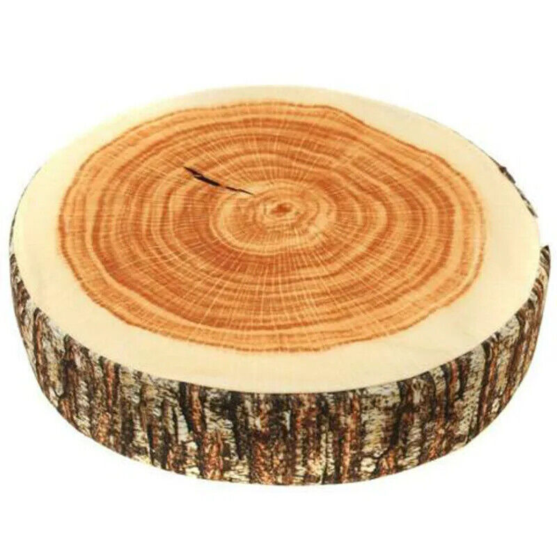HABO Baum Stumpf Plüsch Kissen Sofakissen Handwerker Rustikal Einrichtung Kusche