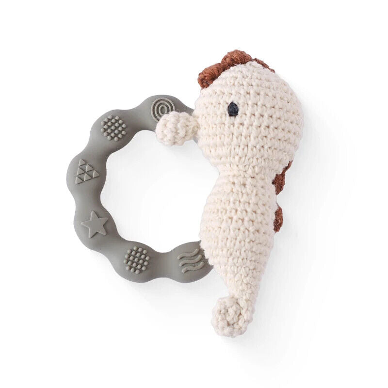 HABO Baby Häkel Tier Rassel Mit Ring Bär Teddy Hase Hund Spielzeug Kleinkind