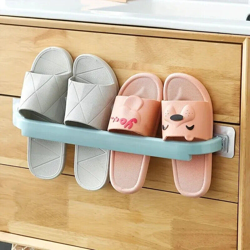 HABO Verlängerter Handtuchhalter – Wandmontierter Slipperhalter, Badorganisator