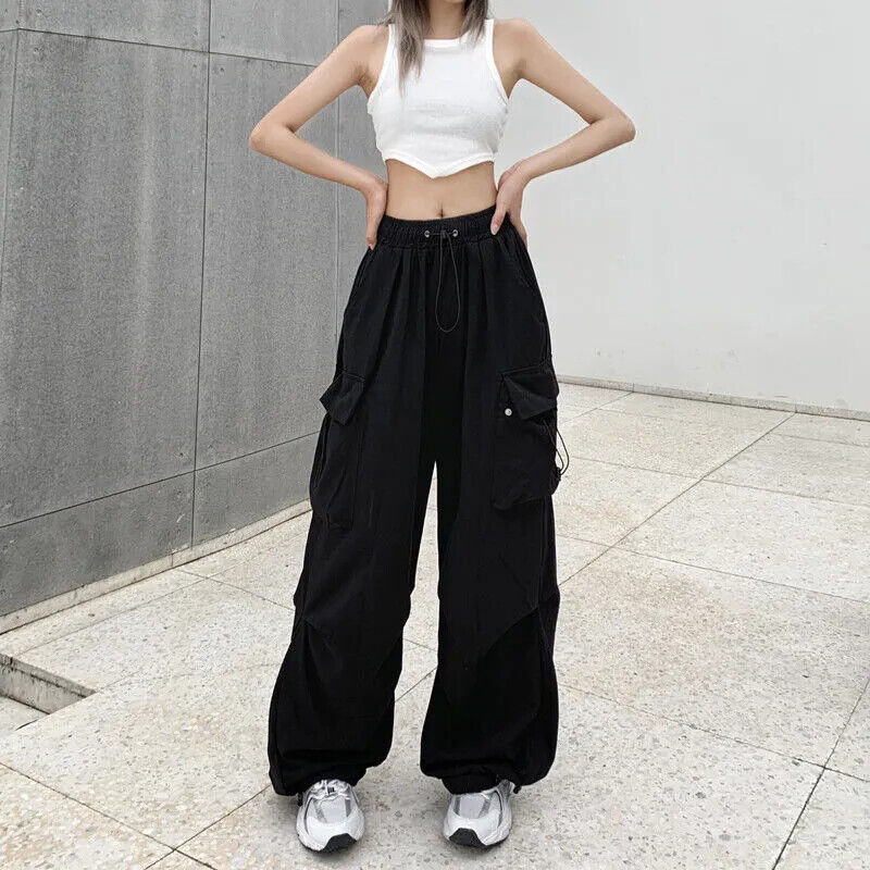 Lässige Jogger Hose Haushose Frauen Baggy Hose Streetwear Oversize Jogginghose