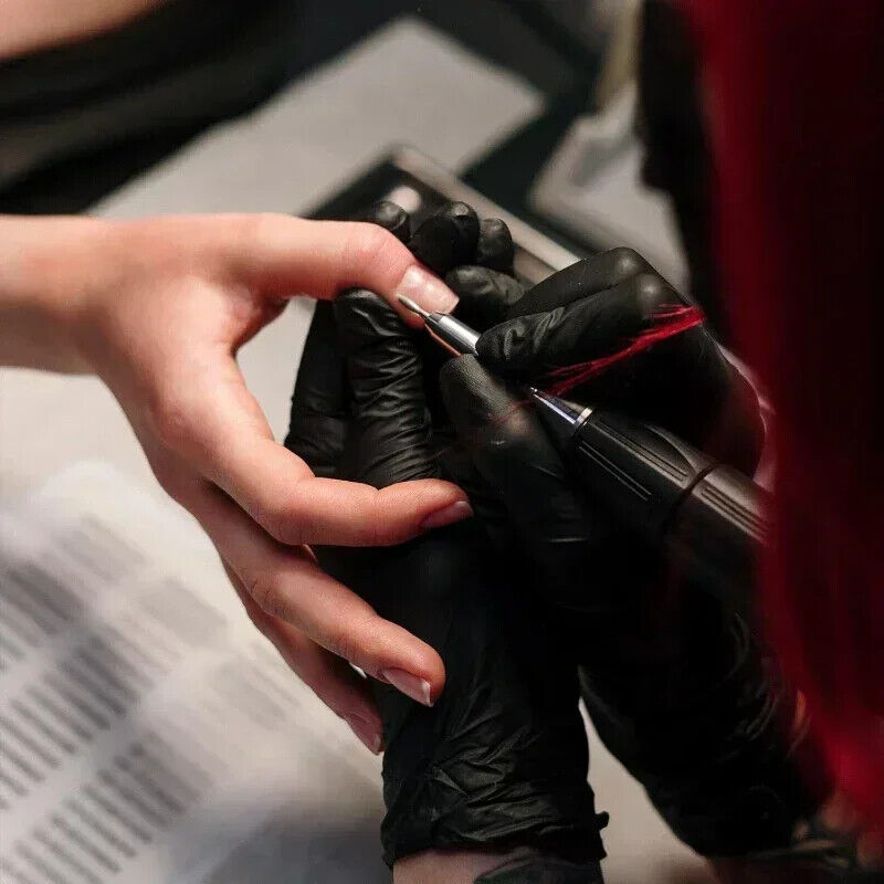 HABO Schwarze Einweg-Nitrilhandschuhe Latexfrei, Wasserdicht und Langlebig