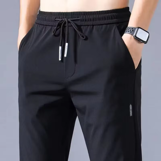 HABO Dünne Sommer-Freizeithose für Herren – Trendige Hose aus Eisseide