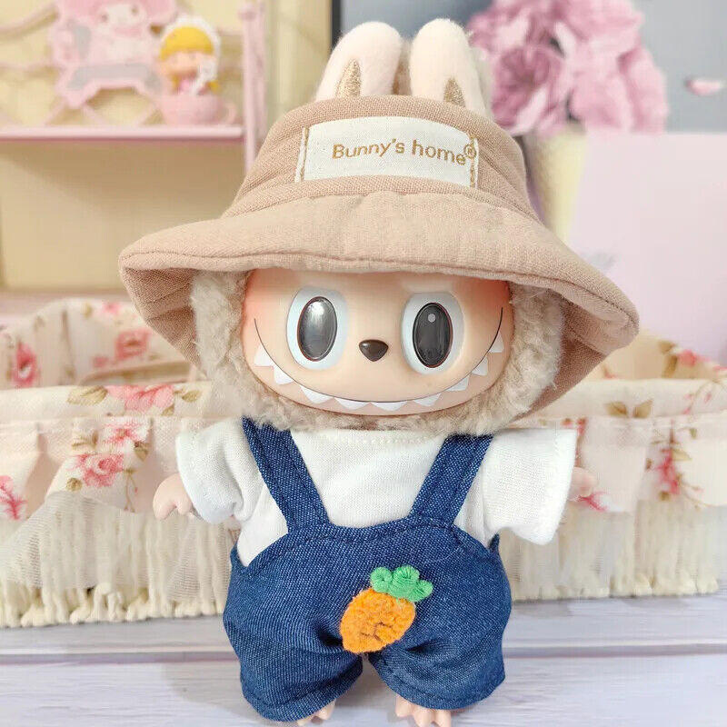 Set Puppenkleidung für 17 cm Idolkinder – Kawaii Overalls und Zubehör