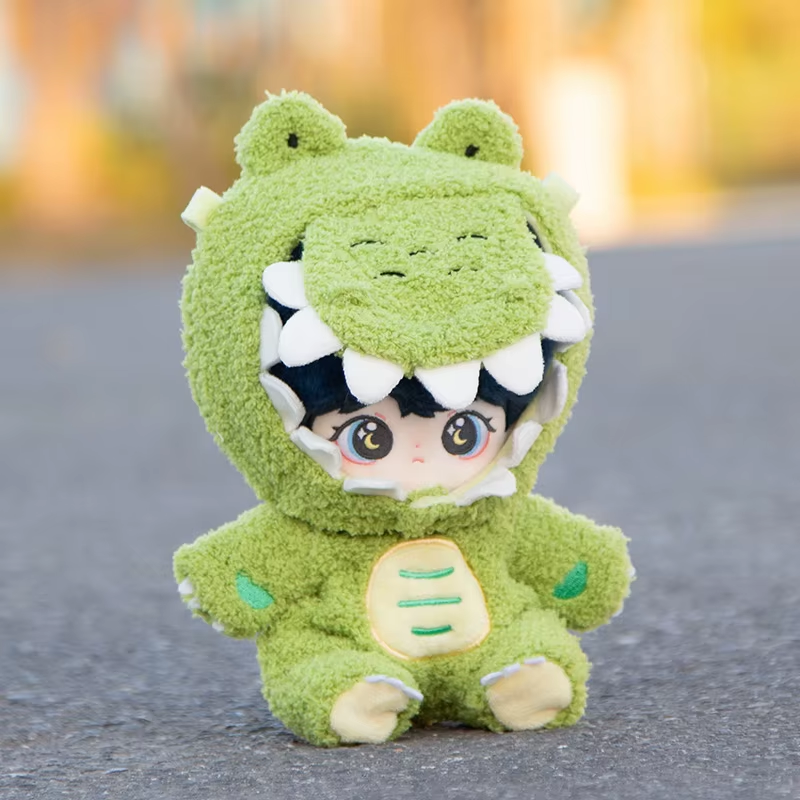 Kawaii Dino-Overall - Puppenkleidung für 20cm Idolpuppen