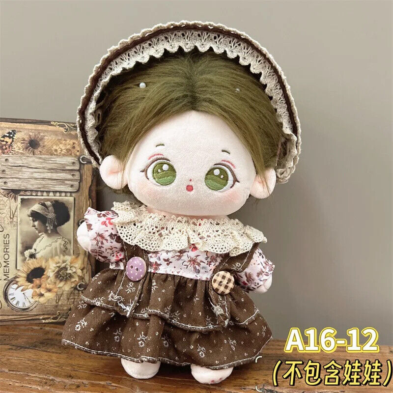 Prinzessinnenkleid für 20 cm Idol-Puppen – Zubehör für Super-Star-Plüschpuppen