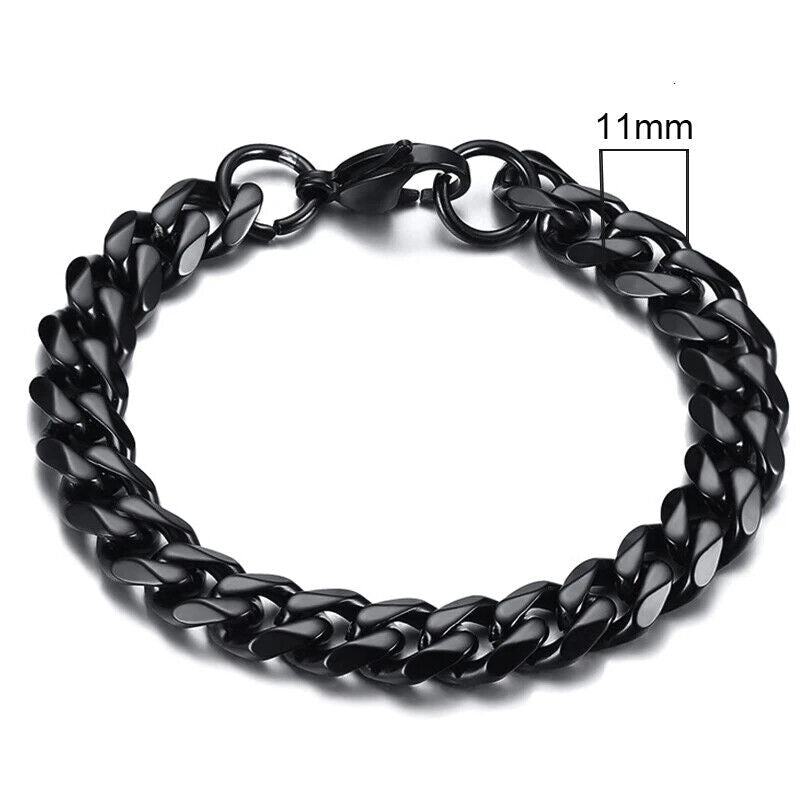 HABO 3–11 Mm Gold / Silber Armband Herren Casual Dick Kette Edelstahl Geschenk