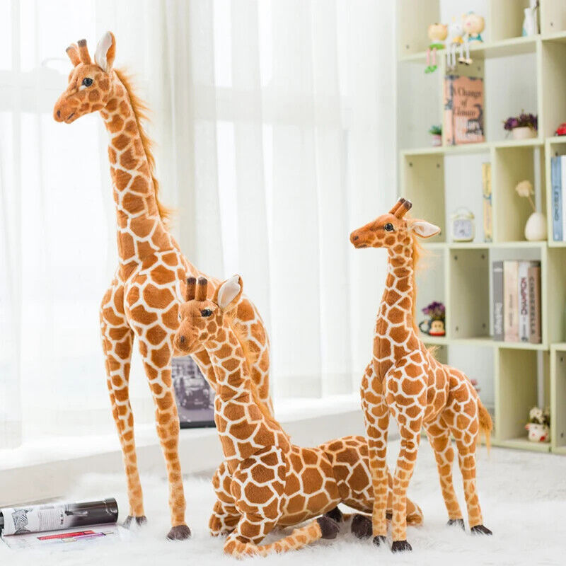 Giraffe Plüschtier 60cm Riesig Groß Stofftier Kinder Geschenk Realistisch Deko