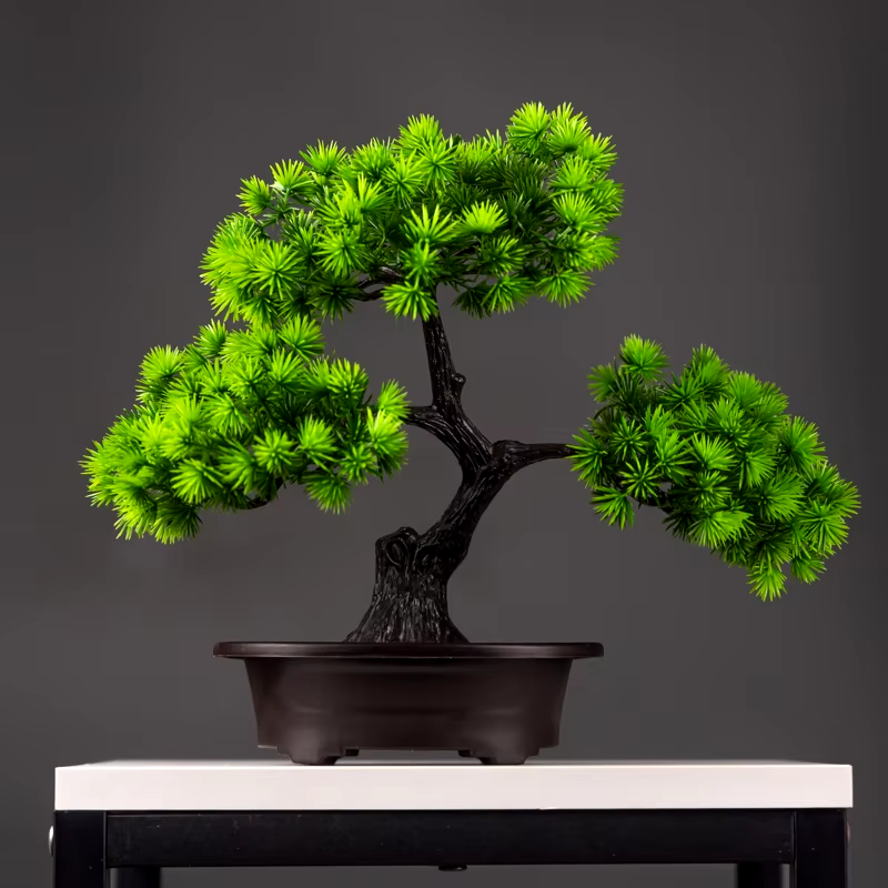 HABO 27 Cm Künstlicher Bonsai Pinien Baum Dekoration Einrichtung Tisch Deko