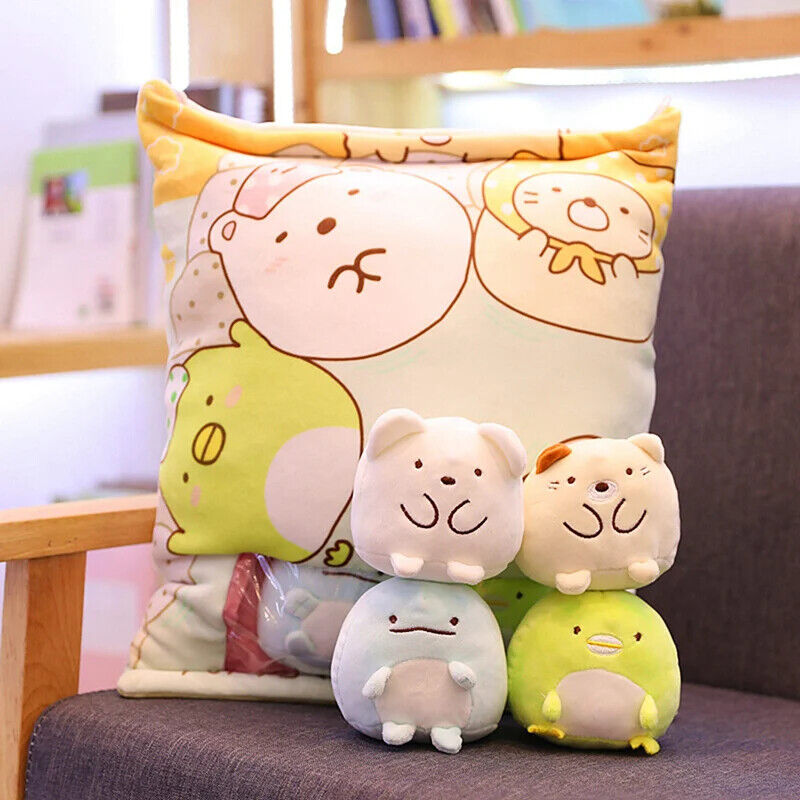 Plüsch-Snacktasche – Süße Mini-Puppen & Kissen im Frucht- und Tierdesign