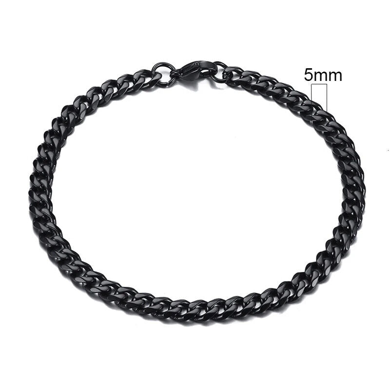 HABO 3–11 Mm Gold / Silber Armband Herren Casual Dick Kette Edelstahl Geschenk