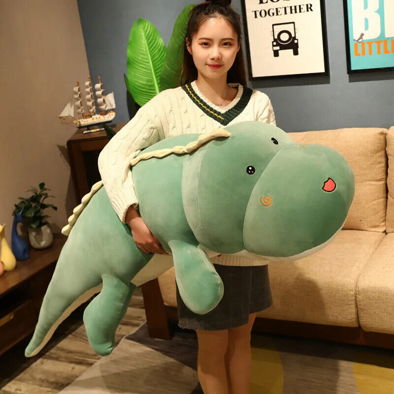 Dinosaurier Krokodil Plüschtier Kuscheltier 80CM Stofftier niedlich Geschenk