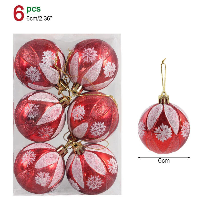 Weihnachtskugeln Weihnachtbaum Kugeln Dekoration für Christbaum Bunt Gold Silber
