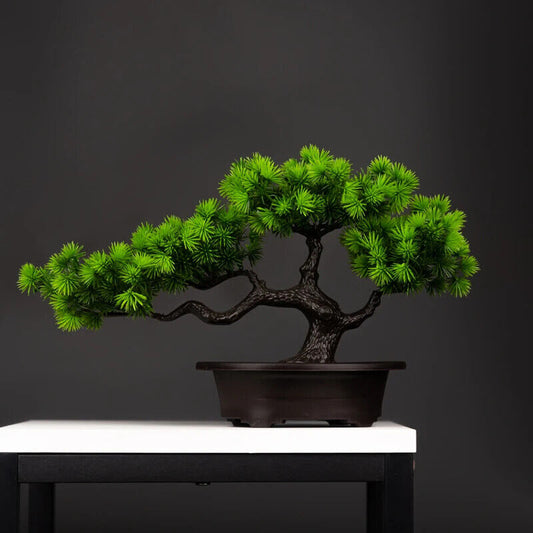 HABO 27 Cm Künstlicher Bonsai Pinien Baum Dekoration Einrichtung Tisch Deko