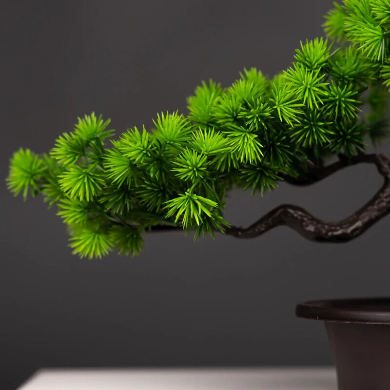 HABO 27 Cm Künstlicher Bonsai Pinien Baum Dekoration Einrichtung Tisch Deko