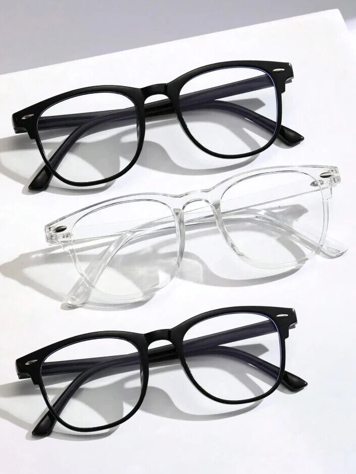 HABO Unisex Quadratische Rahmen – Trendy Anti-Blau Licht Brille mit Gläsern
