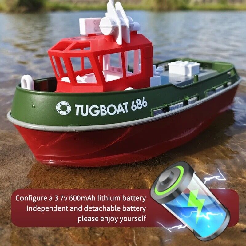 Ferngesteuertes Fischerboot Schiff Boot RC 2,4 Schlepper Hafen Fernbedienung
