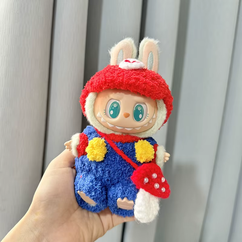 Mini Plüsch Puppe Kleidung Outfit Geschenk für Mädchen 