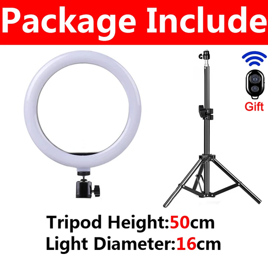 Ringlicht LED Selfie Ring Influencer Licht Gesicht Beleuchtung Helle Ring Lampe