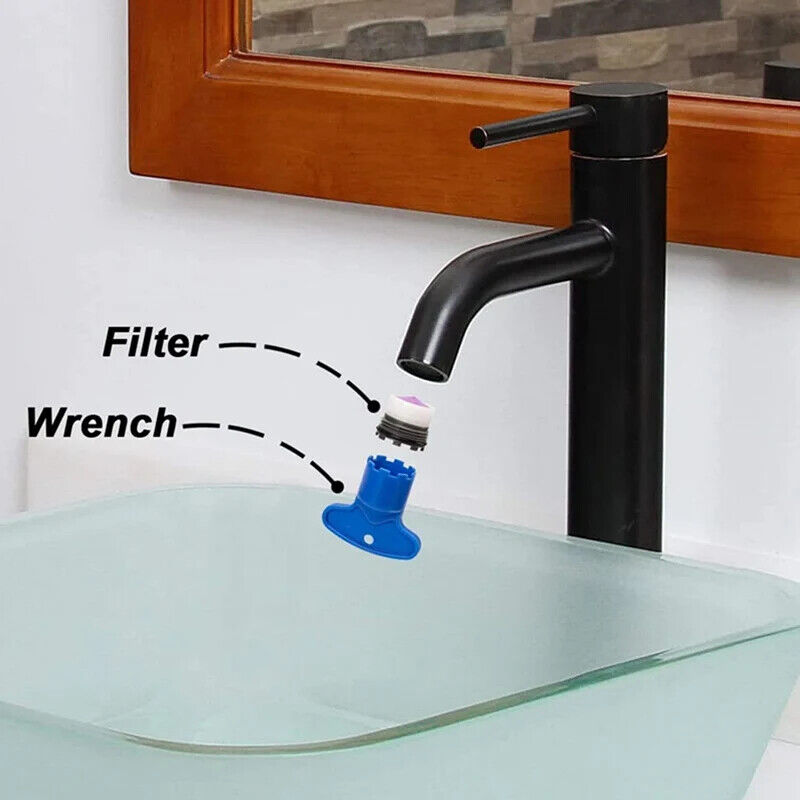 HABO 5-teiliges Kunststoff Wasserhahn Belüfter Reparatur Set – Ersatzwerkzeug