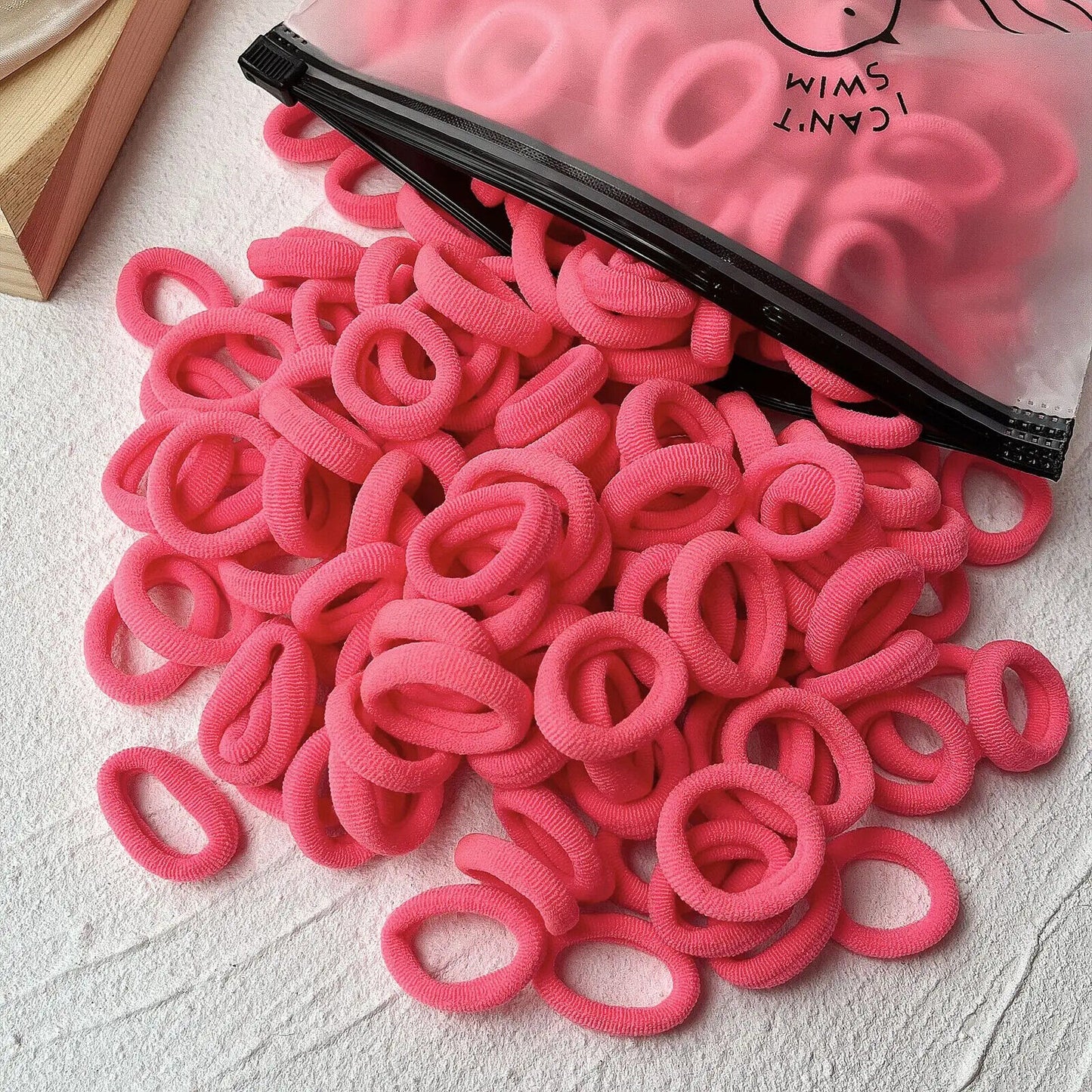 HABO 20/50 Stück Haargummi Elastisch Basic Bunt Gemischt Blau Rot Styling Haare