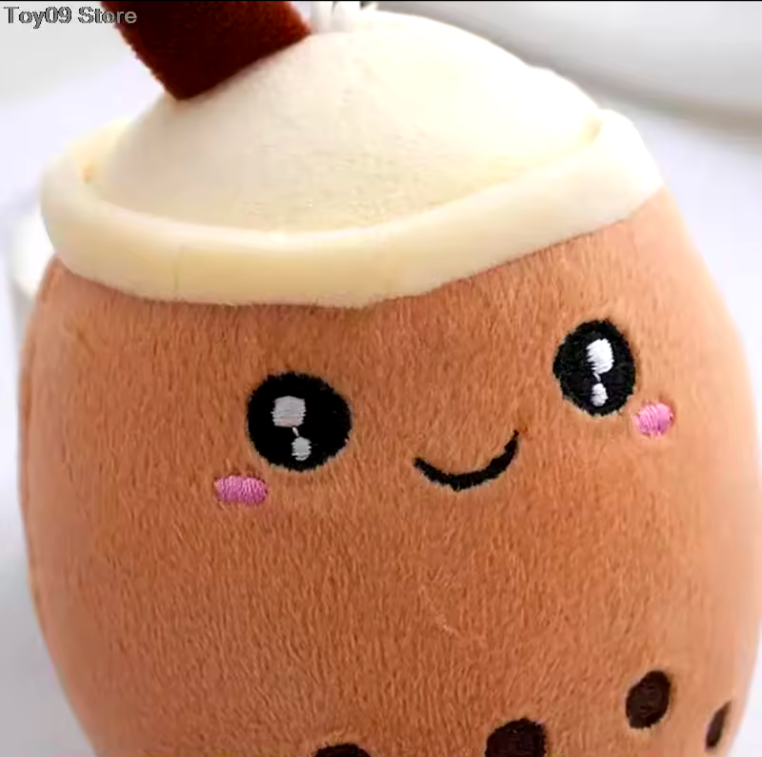 Bubble Tea Plüsch Schlüsselanhänger süßer Milk Tea Anhänger