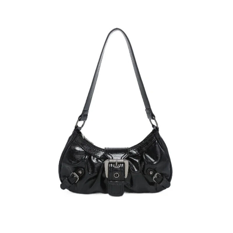 HABO Vintage Maillard Stil Handtasche Damen Kunstleder Schnalle Braun Retro Y2K 