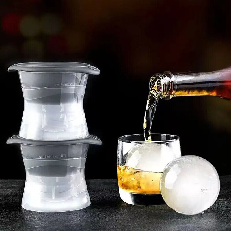 HABO Bar Whisky Eiswürfel Maschine Silikon Große Kugelform für Gefrieren