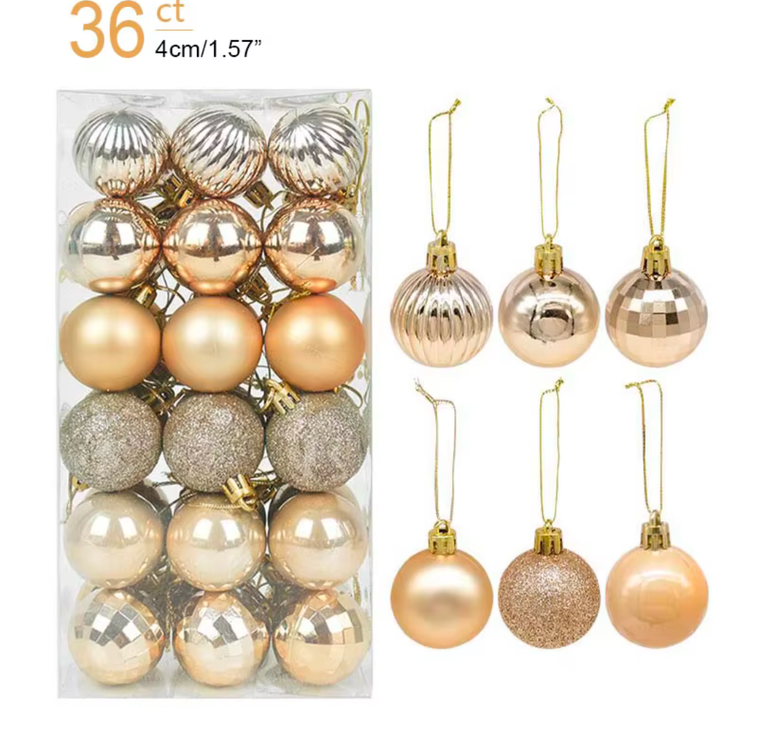 Weihnachtskugeln Christbaumkugeln Schmuck Wihnachten Baum Dekoration 36 Stück