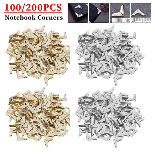 HABO Bucheckenschutz aus Metall Eckenschutz für Scrapbooking, Alben, Menüs, Ordn