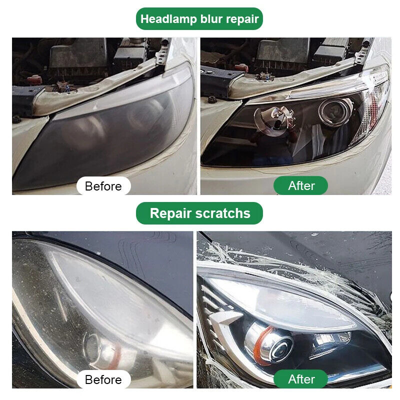 HABO Autoscheinwerfer Restaurierung Polier-Kit – Reparatur & Reinigungs-Paste