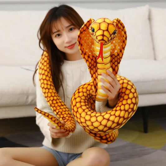 HABO 80/170/240cm Cobra Schlange Plüschtier Kuscheltier Riesig Geschenk Kinder