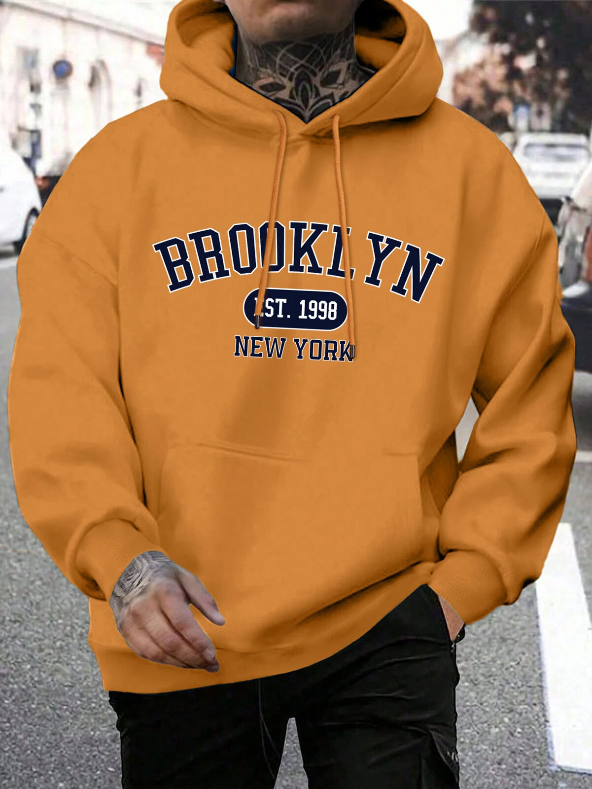 HABO Brooklyn New York Männer Hoodie – Oversize Hoody, Mode Trainingsanzug