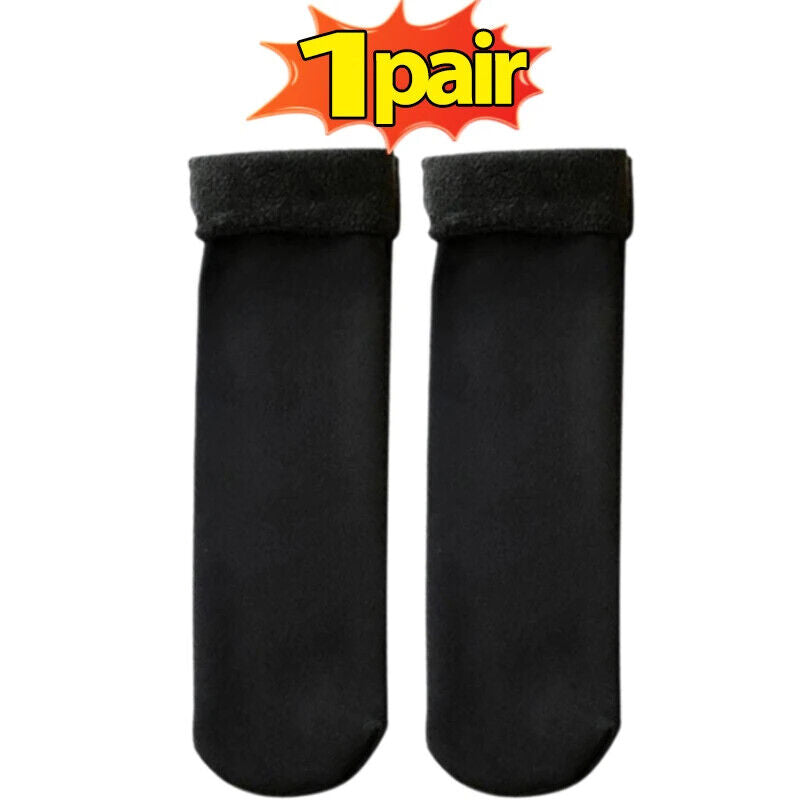 Dicke Wintersocken mit Wolle gefütterrt weich kuschelig Weihnachten Thermosocken