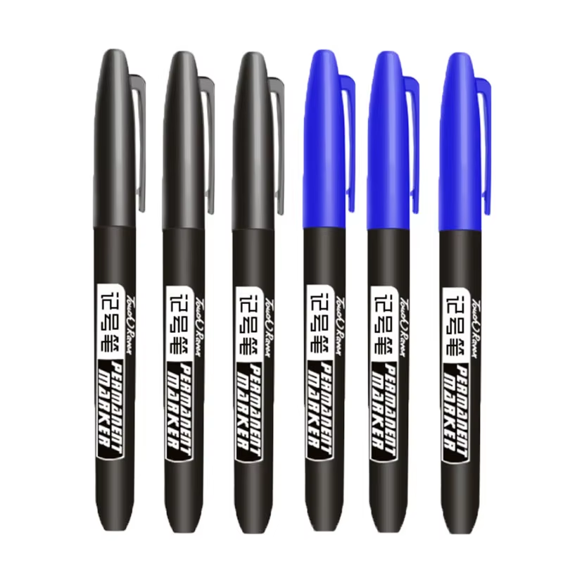 HABO 6-teiliger Permanentmarker Set für Zeichnungen Wasserdichte Tinte