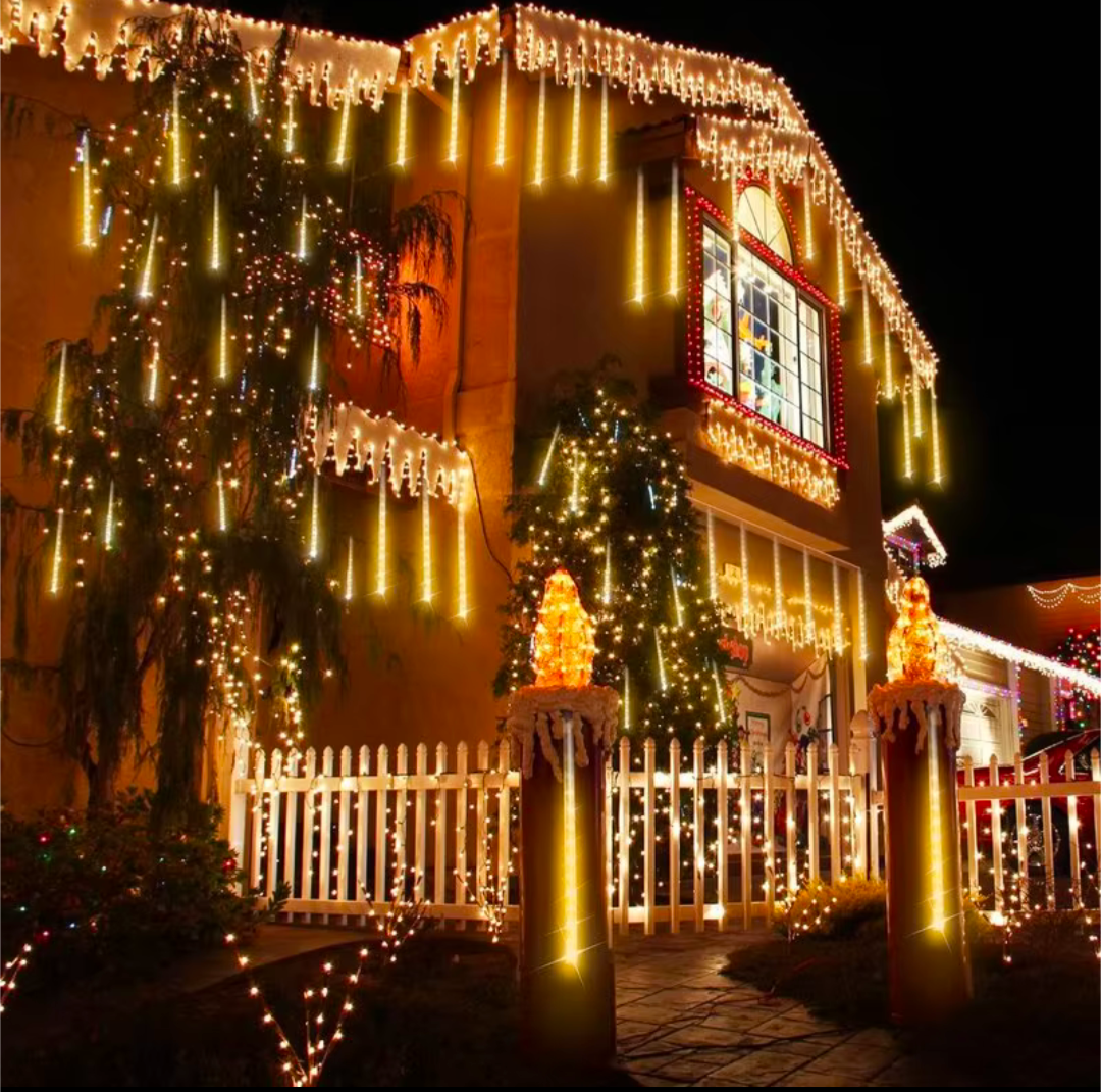Meteor Tropflichter LED Outdoor Weihnachten Regentropfen Licht 8 Stück wasserfes