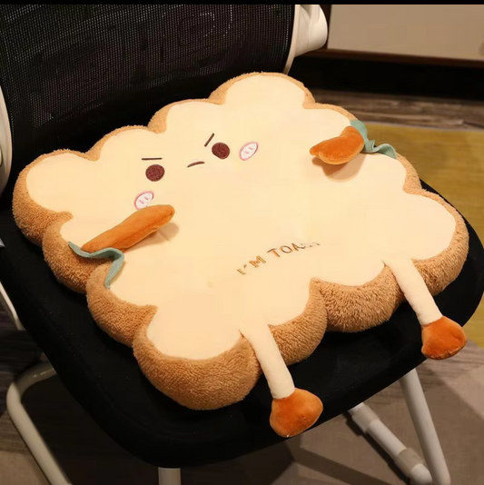 Sitzkissen Keks Toast Plüschtier Esstisch Kinder Kuscheltier Essen Süß
