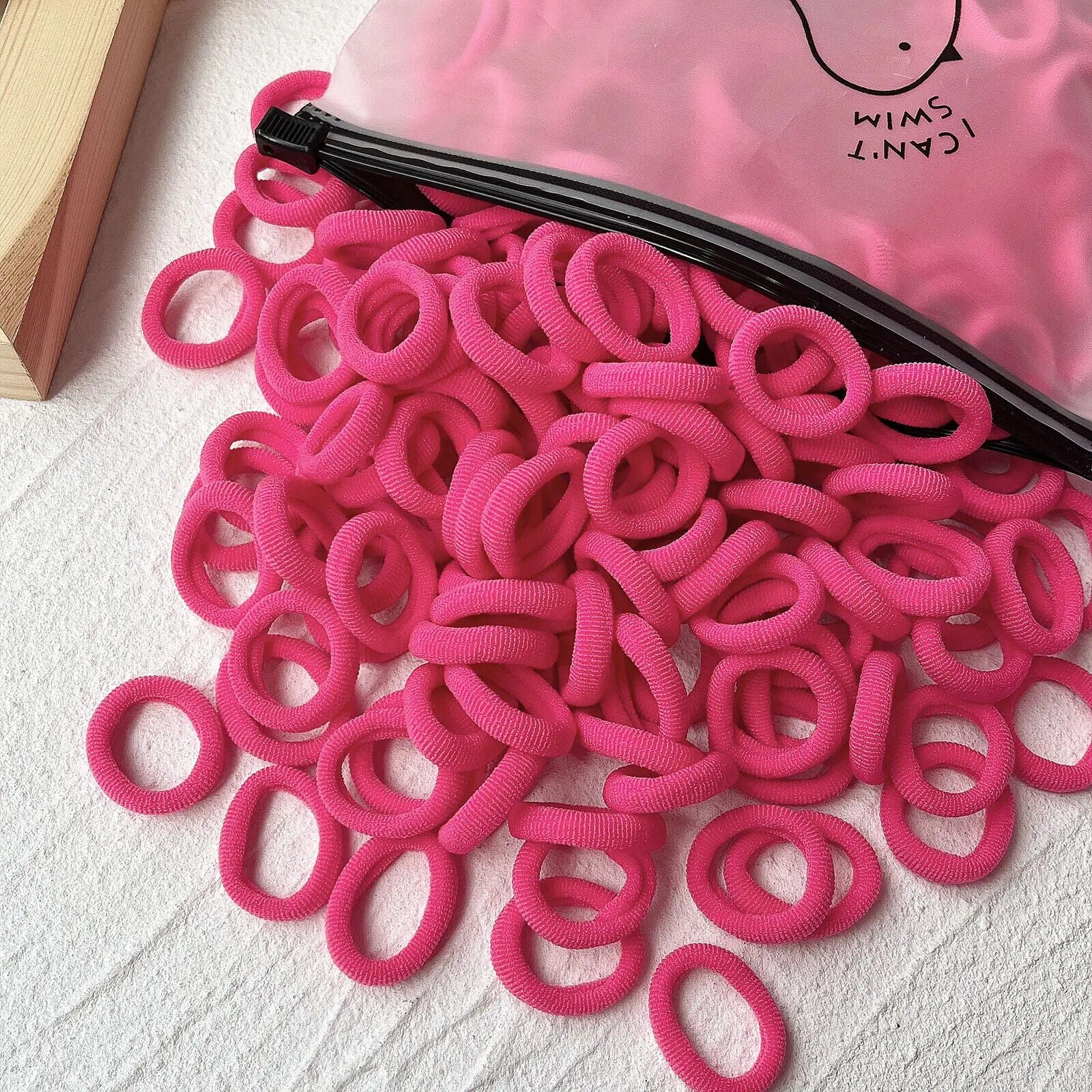 HABO 20/50 Stück Haargummi Elastisch Basic Bunt Gemischt Blau Rot Styling Haare