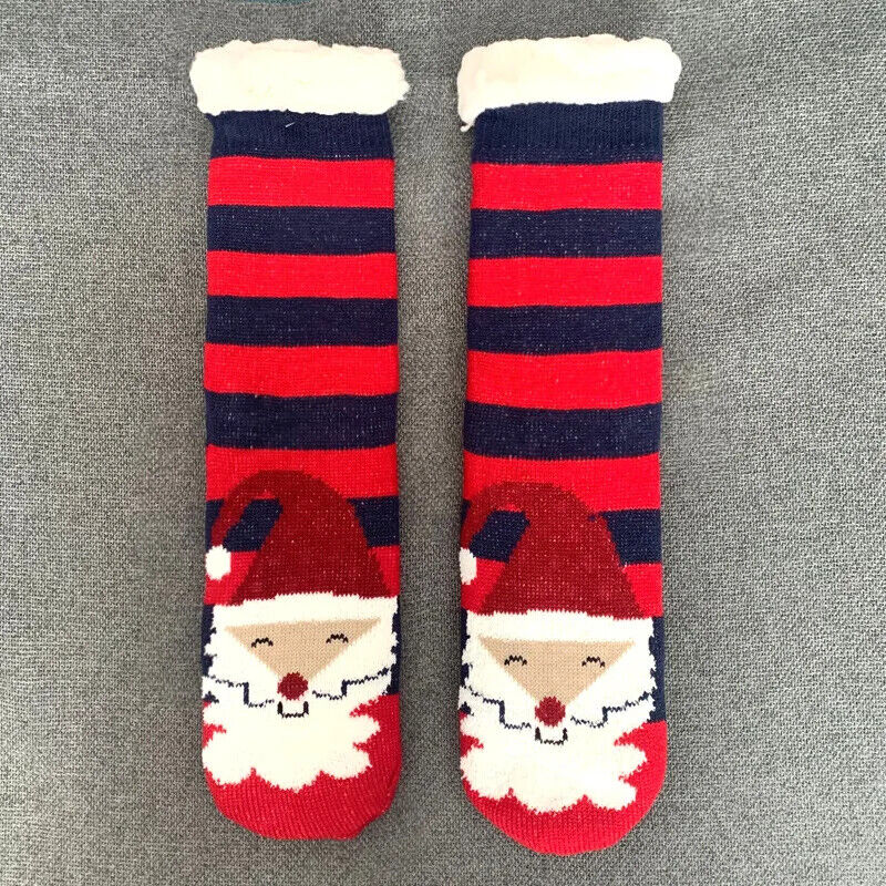 HABO Warme Wintersocken Weihnachtsdesign  Weihnachten Plüsch Socken Geschenk