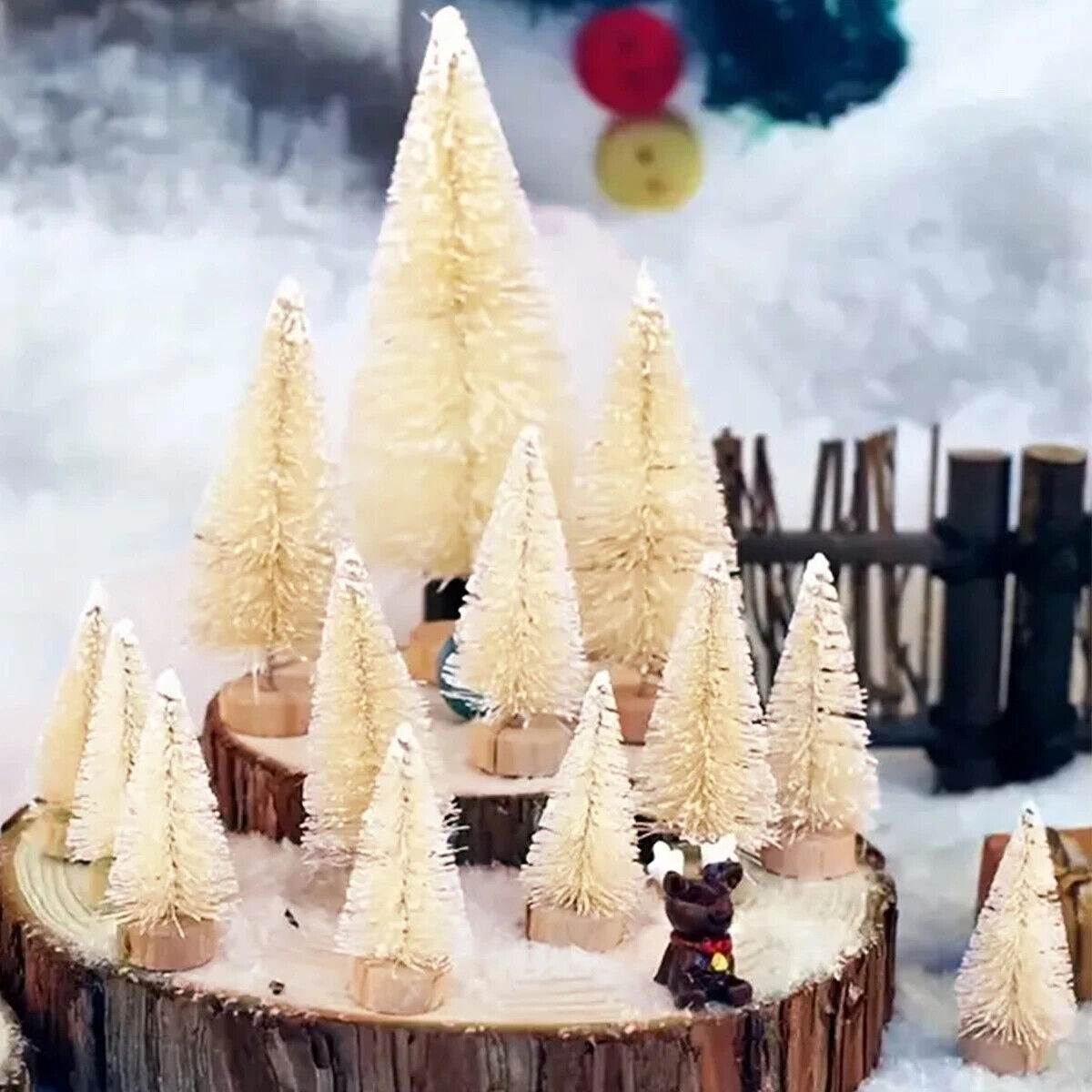 Künstlicher Mini-Weihnachtsbaum Aus Holz Dekoration Weihnachten Tischdekoration