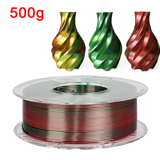 3D Drucker Filament PLA 1,75 Mm dreifarbig Filament Kunststoffmaterial Glänzend
