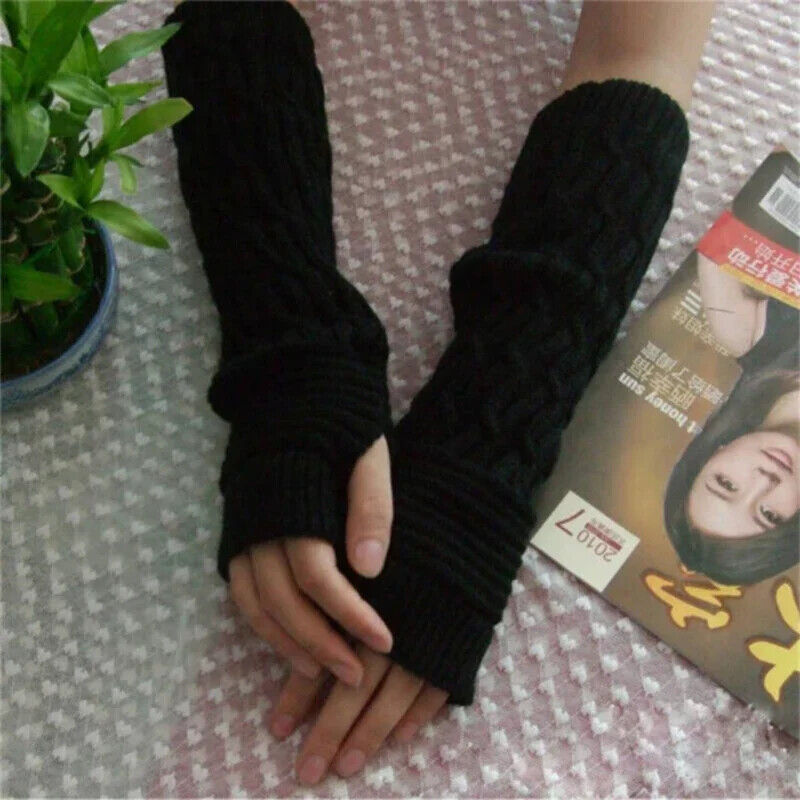 HABO 30 Cm Fingerlose Handschuhe Hand Stulpen Frauen Winter Warm Gestrickt Korea
