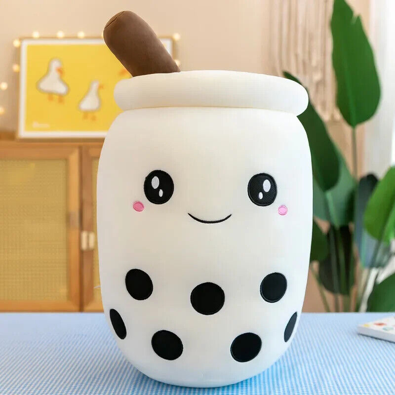 Bubble Tea Plüschtier Kuscheltier Boba Stofftier Niedlich weich Kinder Geschenk