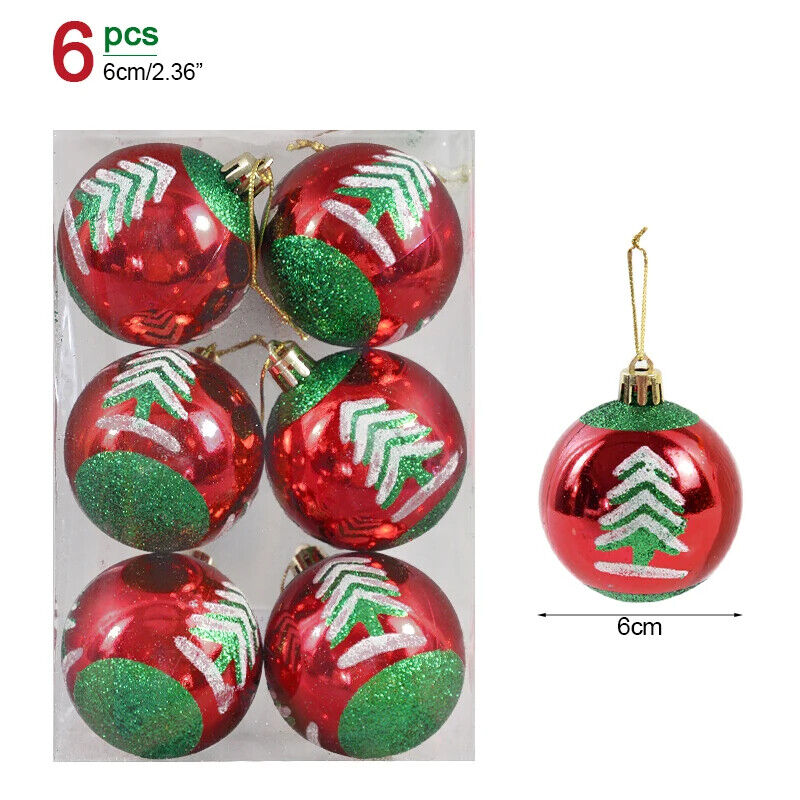 Weihnachtskugeln Weihnachtbaum Kugeln Dekoration für Christbaum Bunt Gold Silber