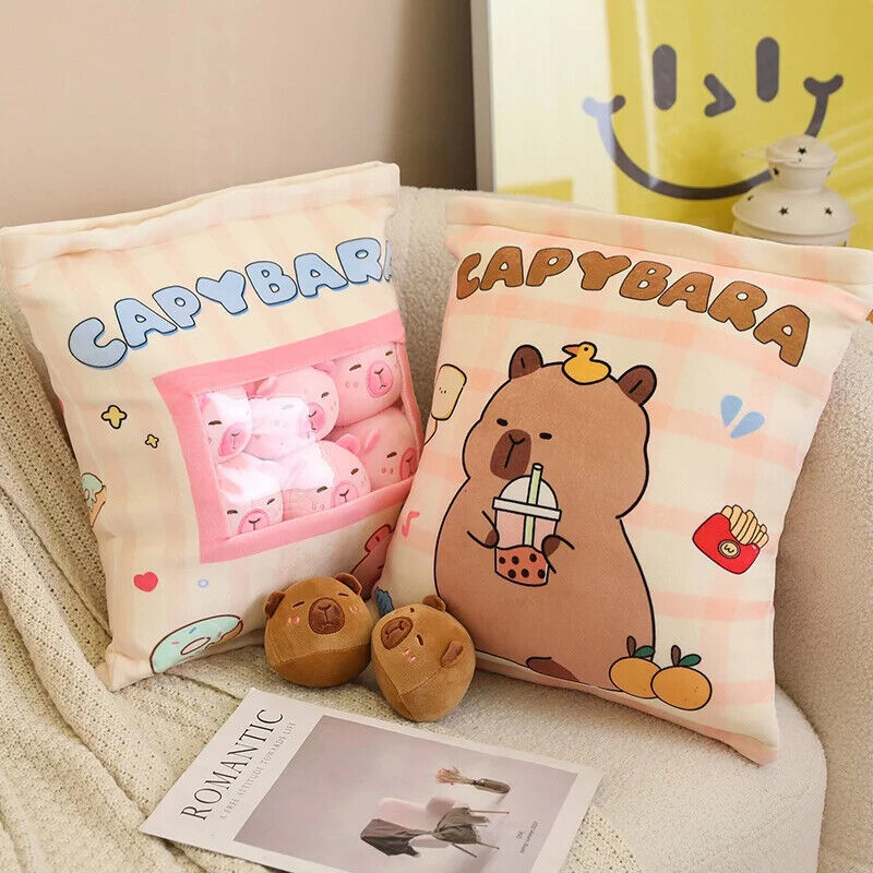 Plüsch-Snacktasche – Süße Mini-Puppen & Kissen im Frucht- und Tierdesign