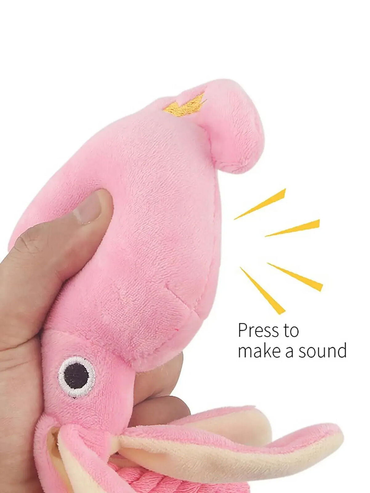 Oktupus Plüschtier Kuscheltier Pink für Kinder und Haustiere Geschenk
