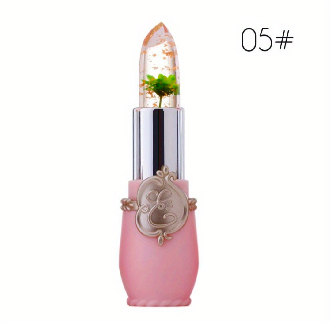 Lippenstift mit Blume mehrfarbig Feuchtigkeit Stift Mädchen