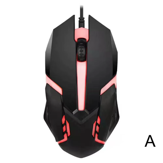 Gaming Maus Professionelle RGB Maus für Videospiele kabelgebunden 1000 Dpi 