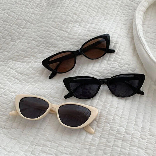 HABO Vintage Cat Eye Frauen Sonnenbrille Stylish Damen Schwarz Braun 2024 Retro