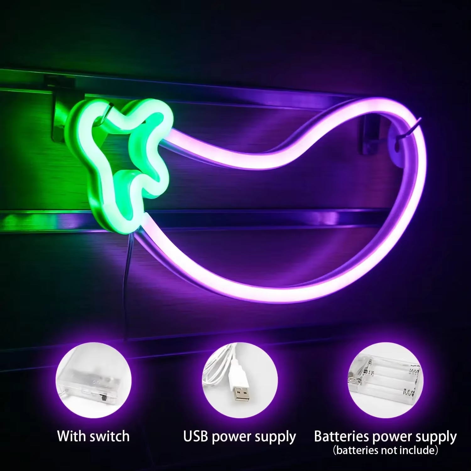 Usb/Batterie LED Neonlichter Zeichen Für Wand Kunst Dekor Gaming Bar Schlafzimme