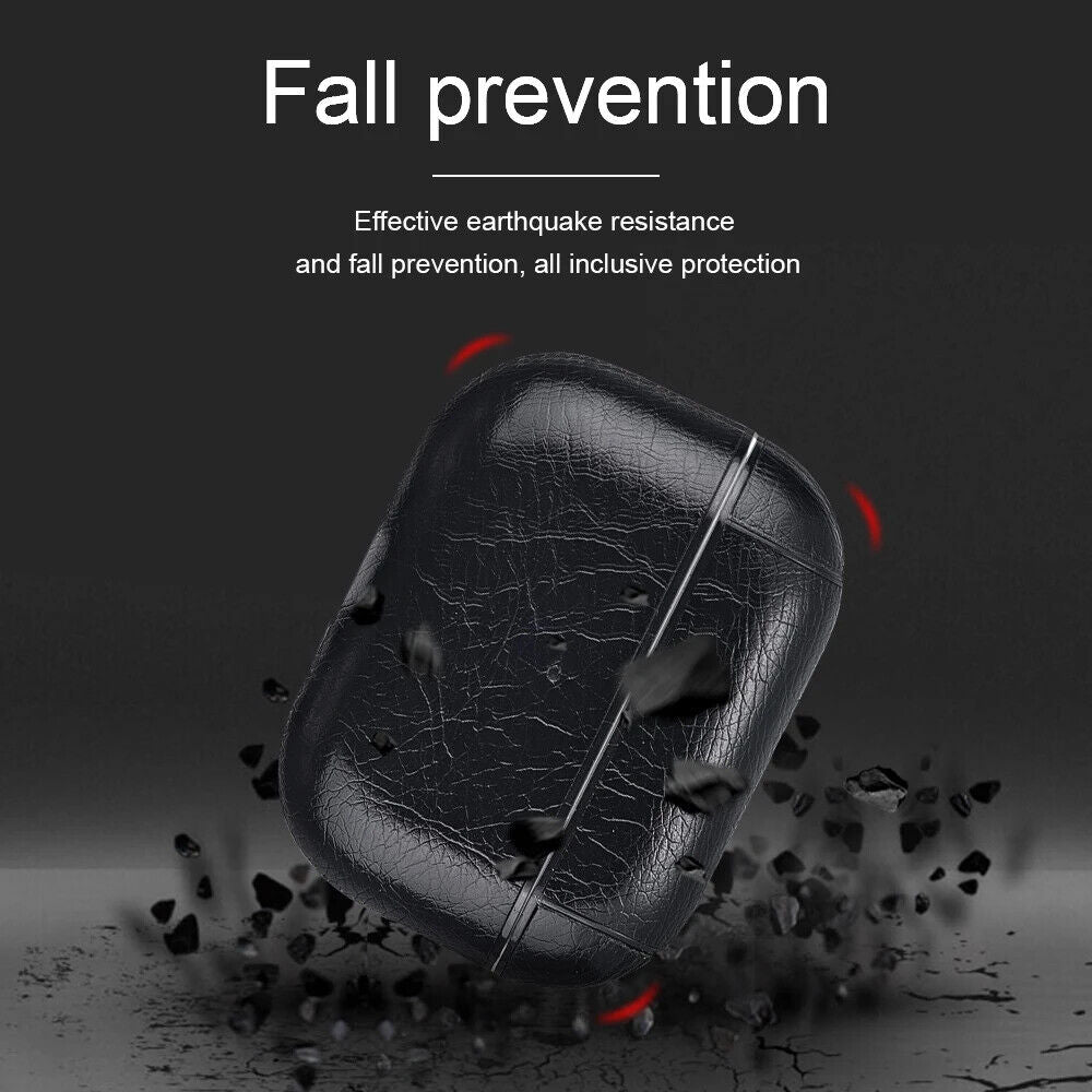 HABO Airpods Schutzhülle Kunstleder Case für Airpods Business Abdeckung 